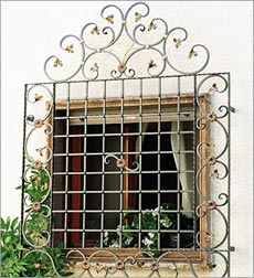 Designer Wrought Iron Window Grill