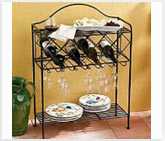 Wrought Iron Wine Rack