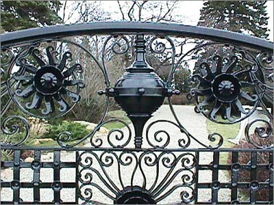 Wrought Iron Driveway Gate