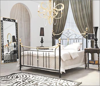 Elegant Wrought Iron Bed Design