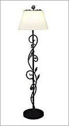 Black Wrought Iron Floor Lamp