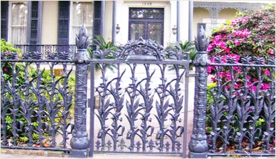 Wrought Iron Garden Gate