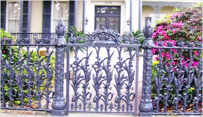 Wrought Iron Garden Gate