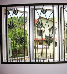 Wrought iron Window Grille Design
