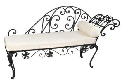 Wrought Iron Chaise