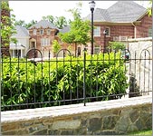 Simple Wrought Iron Fence Design