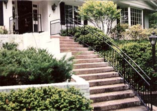 Wrought Iron Stair Railings Ideal for Exteriors
