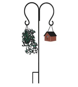 Shepherd Hook with Bird Feeder