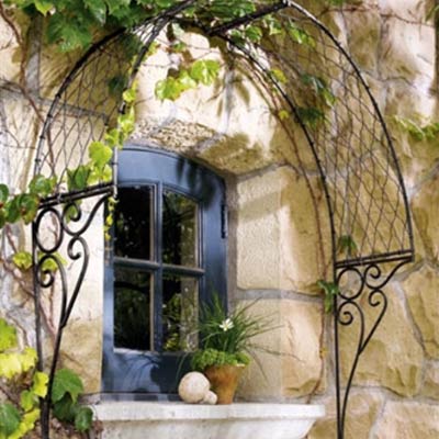 Wrought Iron Arch Trellis