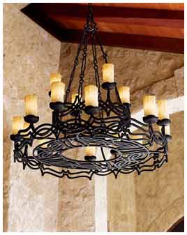 Wrought Iron Chandelier