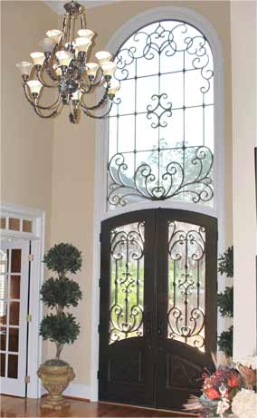 Wrought Iron Entry Door & Window