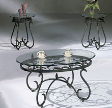 Wrought Iron Table Bases Set