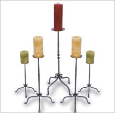 Wrought Iron Candle Holders