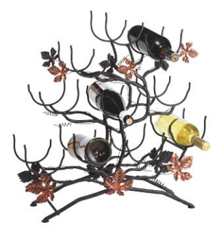 Wrought Iron Wine Tree