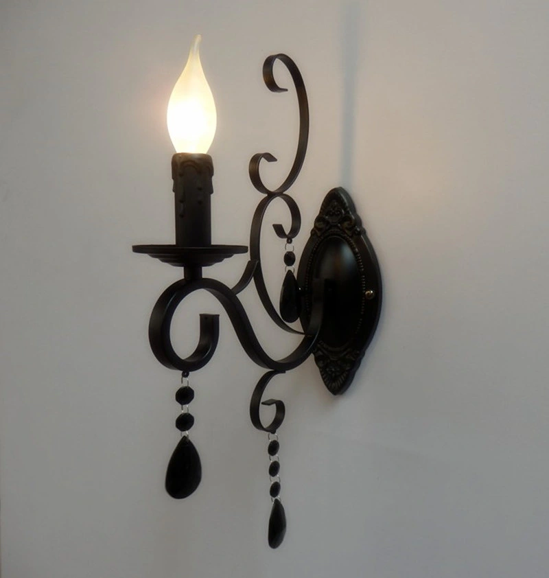 Wrought Iron Candle Wall
                    Sconces