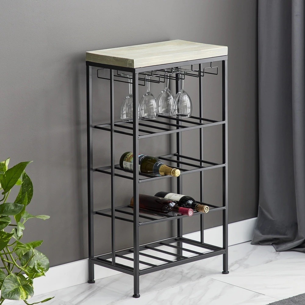 Floor Standing Wrought Iron Wine Racks