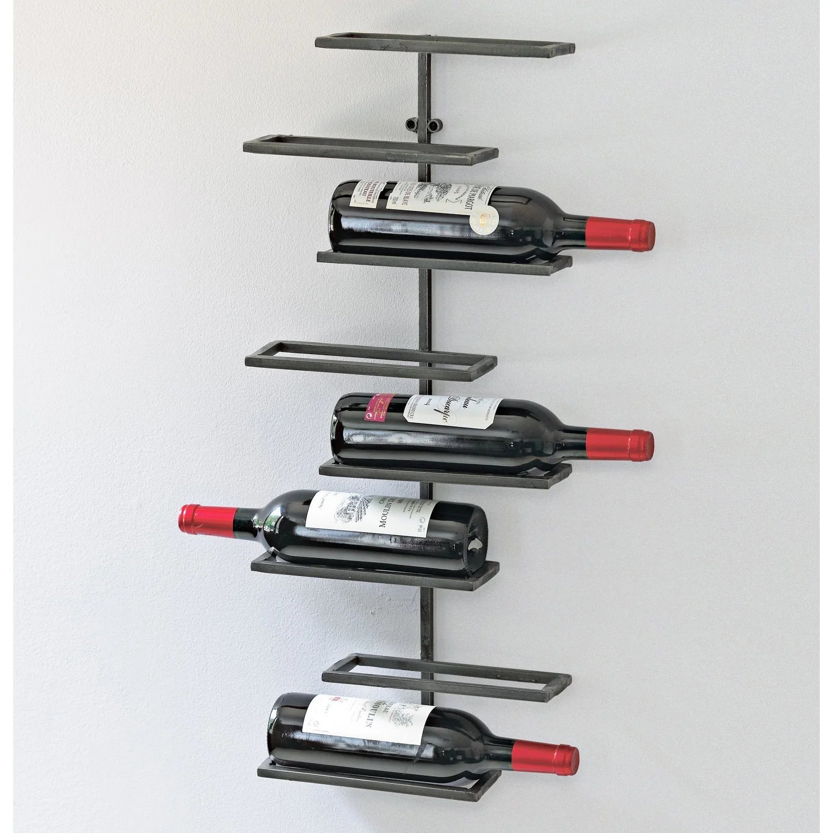 Wall Mounted Wrought Iron Wine Racks