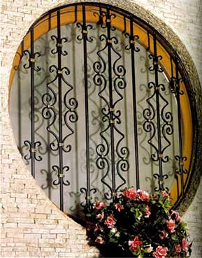 Decorative Wrought Iron Window
